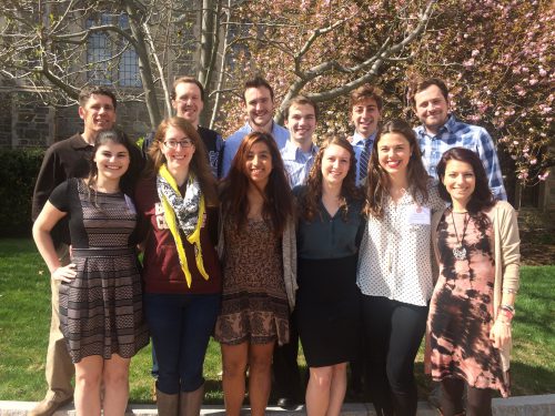 Top Row (left to right): Eric, Torrey, Alex, Michael, Richard, Ciaran. Front Row (left to right): Jaci, Mary Ann, Gabby, Alyssa, Chiara, Margherita 