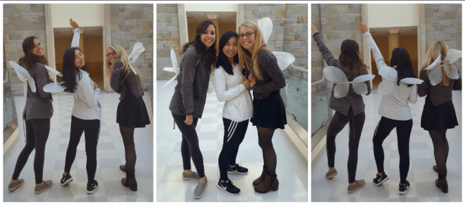 Flies inspired this year's Halloween costumes featuring Sacha, Tiffany, and Jenna 🎃